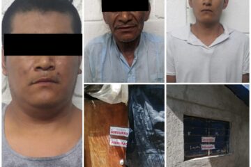 Aseguran droga y detienen a tres personas, en diligencia de cateo en Tuxtla