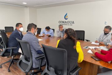 Sostiene Llaven  reunión de trabajo con funcionarios de CONAGUA