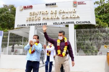 Atestigua REC remodelación del Centro de Salud del ejido Jesús María Garza, en Villaflores