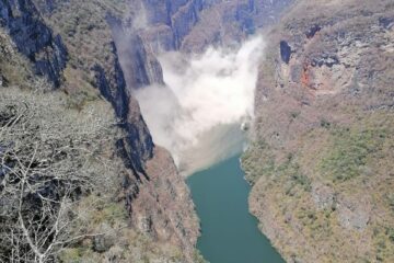 Se desprende una pared en el Cañón del Sumidero