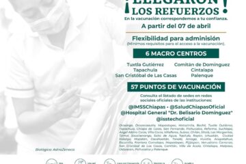 Inicia nueva campaña con requisitos mínimos para la vacuna anti COVID-19