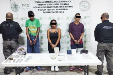 En cateo la PFM asegura droga y documentos apócrifos en Chiapas