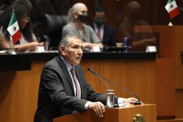 Comparece Adán Augusto ante el Senado de la República