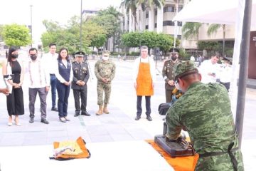 Rutilio Escandón y Tania Enríquez arrancan la Campaña de Canje de Armas de Fuego