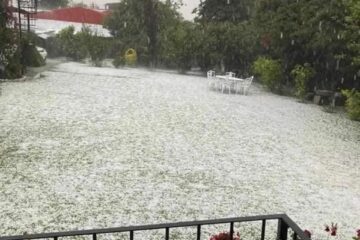 Granizada en San Cristóbal