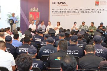 Con una inversión estatal de mil 300 mdp reabilitan Delegación de Seguridad Turística en Tapachula