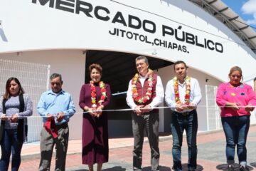 En Jitotol, inaugura gobernador la construcción del Mercado Público Municipal