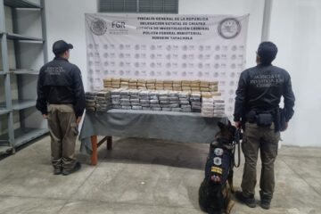 Detienen a cuatro personas en bodega con narcóticos en Tapachula