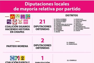 Sigamos Haciendo Historia en Chiapas obtuvo 21 diputaciones: IEPC