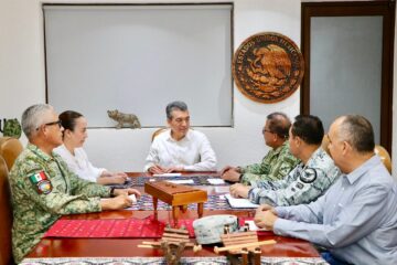 Se reúne Rutilio Escandón con mandos de Sedena y Guardia Nacional