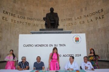 Inaugura Rocío Cervantes exposición : “Cuatro moneros en su tinta”