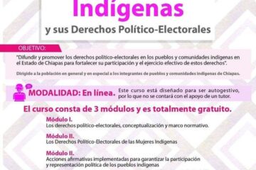 El IEPC Chiapas te invita al Curso en línea: Los Pueblos y Comunidades Indígenas y sus Derechos Político-Electorales