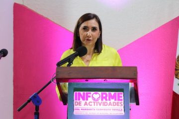 Margarita Sarmiento Tovilla rinde Tercer Informe al frente del DIF