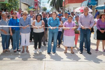 Valeria Rosales inaugura calle en barrio San José