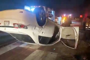 Dos mujeres lesionadas en volcadura de auto, en el tramo carretero Tuxtla-Ocozocoautla