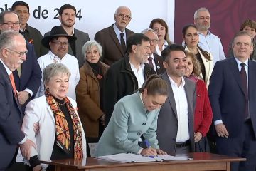 ERA acompaña a Claudia Sheinbaum a la firma del Acuerdo Nacional por el Derecho Humano al Agua