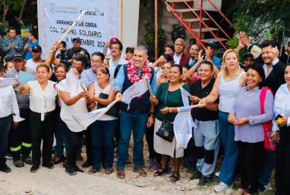 Arranca Angel Torres trabajos de pavimentación en Chiapas Solidario