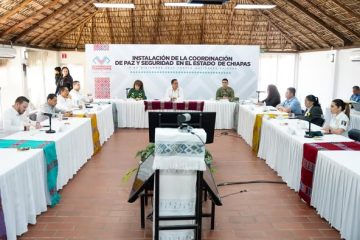 FGE participa en la Instalación de la Coordinación de Paz y Seguridad en el estado de Chiapas