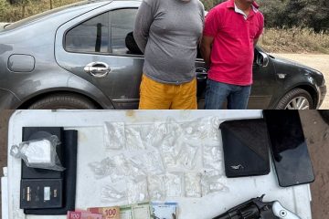 SSP y FGE detienen a dos masculinos con presunta droga en Soyaló