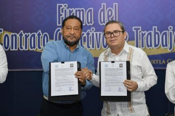 Firman Administración Central de la UNACH y el STAUNACH el Contrato Colectivo de Trabajo 2025